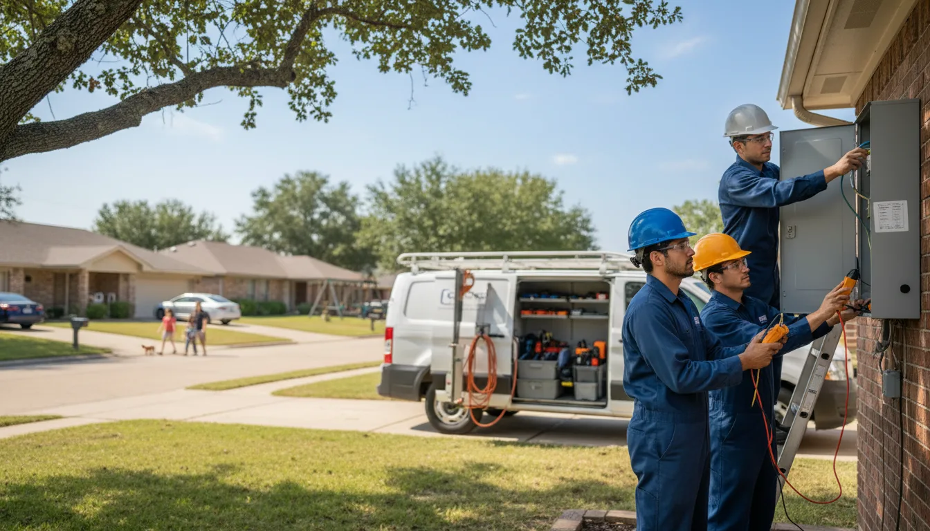 Certified electrician providing emergency electrical services in Scotland, AR